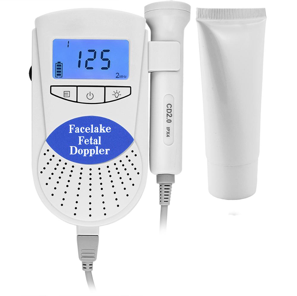 CE FDA Cheap Fetal Doppler Monitor with 2M LCD Prenatal fetal baby heart Monitor